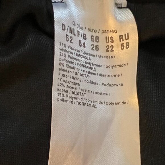 Frank Walder Plus Size 22 Black Skirt Elastic Waist Knee Length - Picture 3 of 4